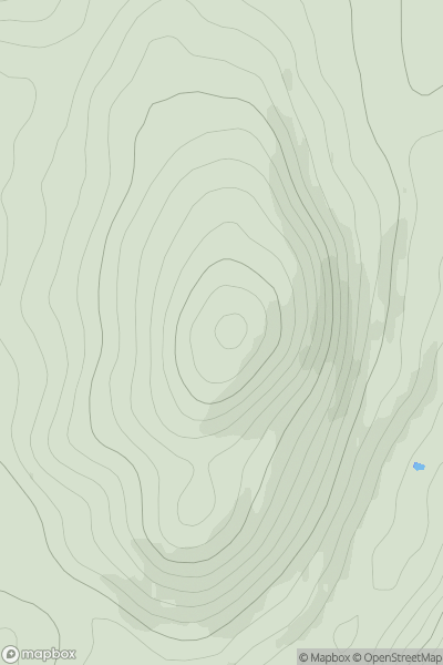 Thumbnail image for The Mount [Firth of Forth to the River Tweed] [NT098421] showing contour plot for surrounding peak